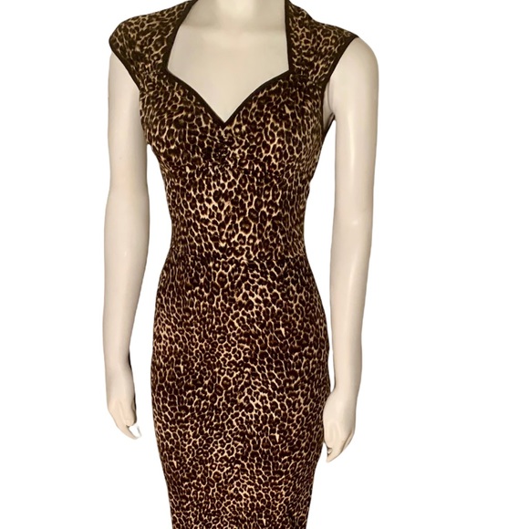 PINUP COUTURE leopard wiggle dress - Picture 2 of 8